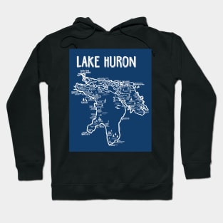 Lake Huron Map Hoodie